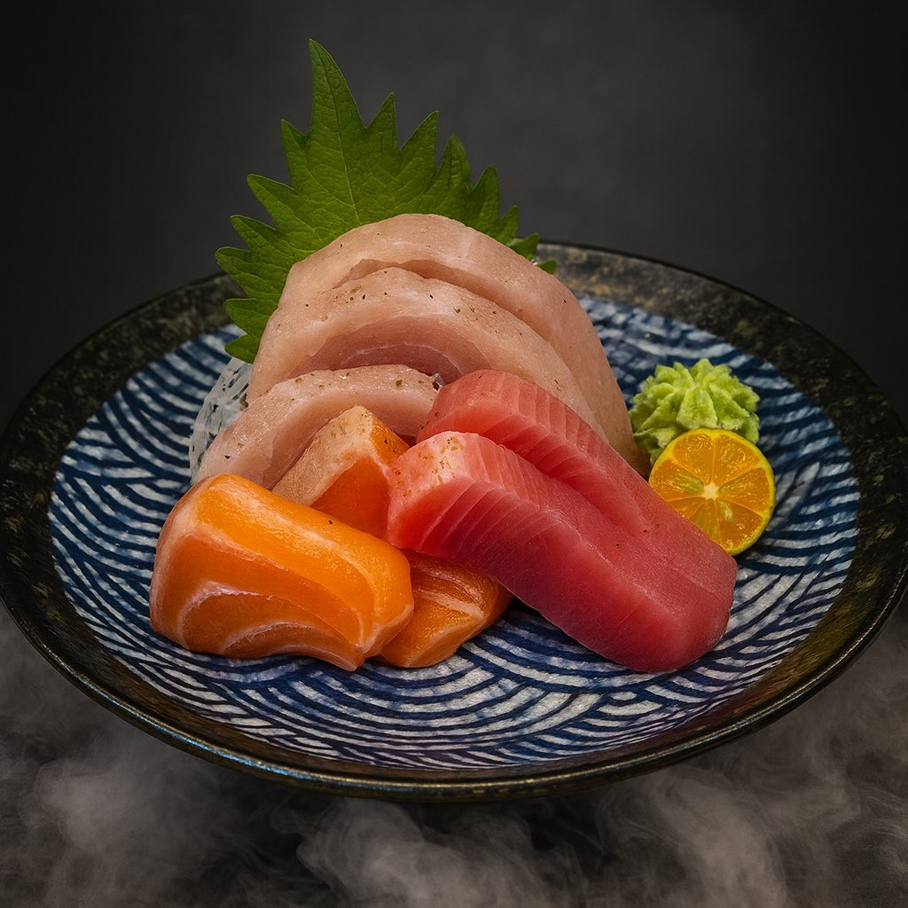 生魚片(綜合生魚片7片+花枝)
